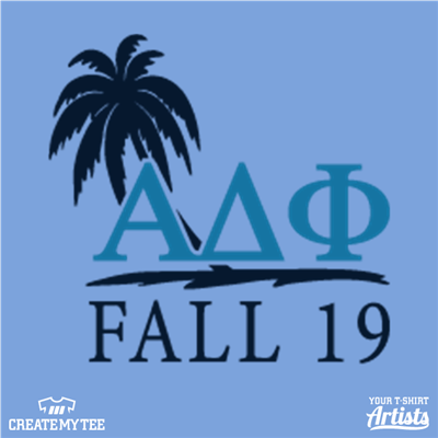 ADP, Alpha Delta Phi, Fall Rush, Rush, 2019, Palm, Tropical