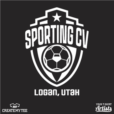 Sporting CV, Soccer, Logan Utah, Badge