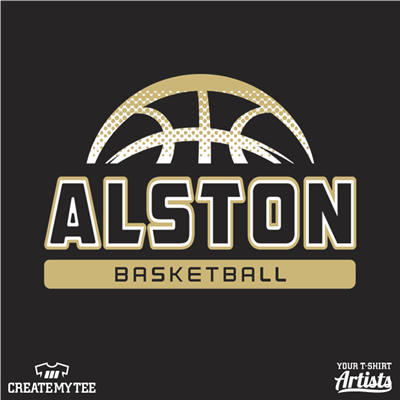 alston, basketball, front, vegas gold