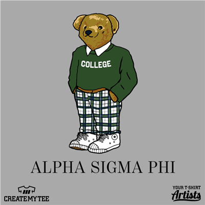 Alpha Sigma Phi, Bear, College, Polo, Polo Bear