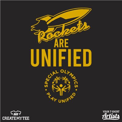 Unified Schools, Reese Middle/High School, We Are Unified, Left Chest, Rockets Are unified