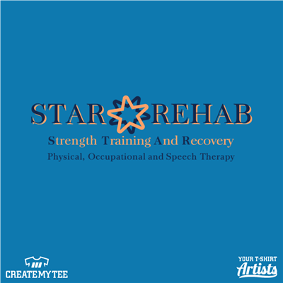 Star Rehab, logo, strength training and recovery