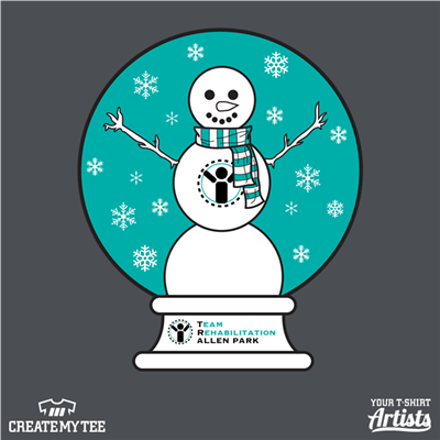 Team Rehab, Christmas, Snow globe, snowman