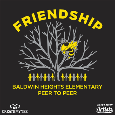 Unified Schools - P2P Shirts Greenville Public Friendship Tree Front