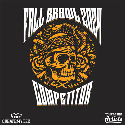 VB Athletics, Virginia Beach, Virginia Beach Athletics, Fall Brawl, Skull, Competitor, 2024, Back