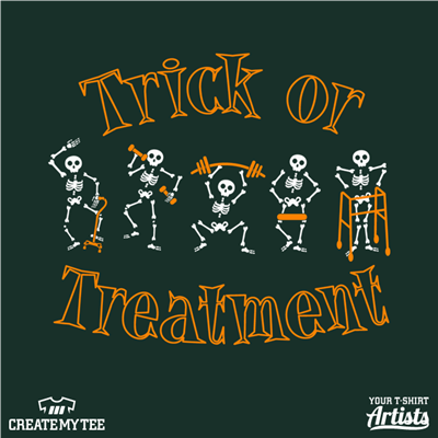 Team Rehab Trick Or Treatment Halloween Front