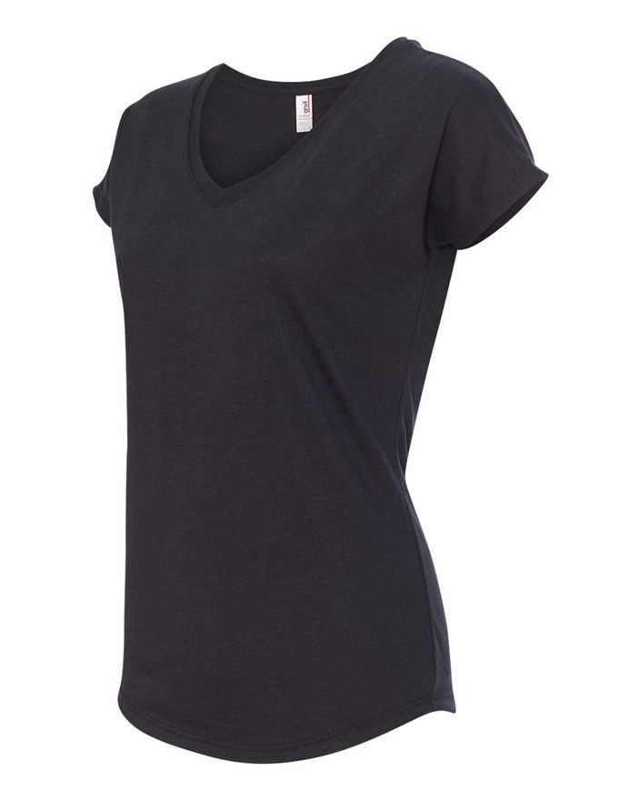 Anvil Ladies' Tri-Blend V-Neck T-Shirt (6750VL) Sizing Guide | CreateMyTee