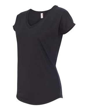 Anvil Ladies' Tri-Blend V-Neck T-Shirt