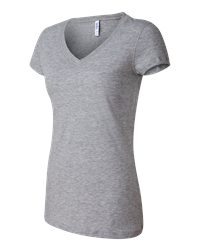 Bella Ladies' Jersey V-Neck T-Shirt (6005)