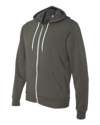 Bella Canvas Poly-Cotton Full-Zip Hoodie