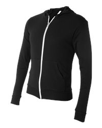 Canvas Lightweight Tri-Blend Full-Zip Hoodie (3939)