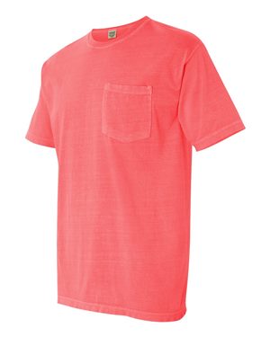 Custom Comfort Colors Ringspun Pocket T Shirt 6030 Instant Quote Createmytee