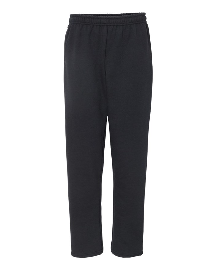 gildan heavy blend open bottom pocketed sweatpants 18300 gildan open bottom sweatpants size chart