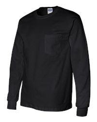 Gildan Ultra Cotton Long-Sleeve Pocket T-Shirt
