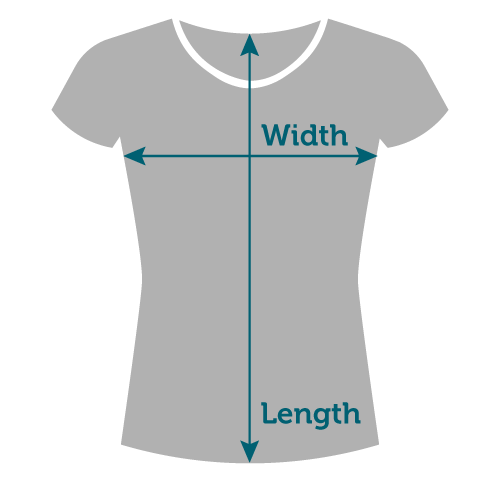 Gildan Ladies' Heavy Cotton T-Shirt (5000L) Sizing Guide | CreateMyTee