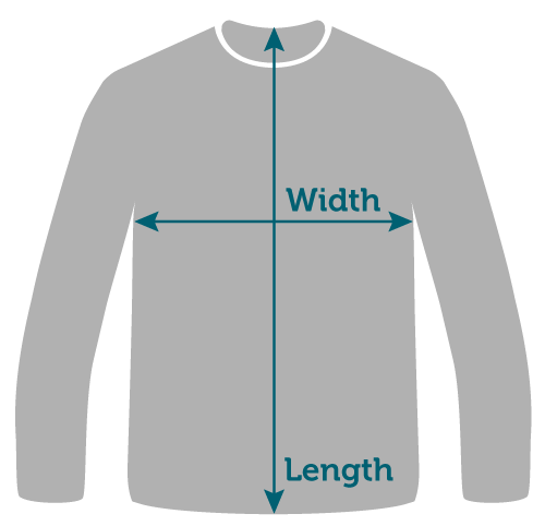 Gildan Ultra Cotton Long Sleeve Size Chart