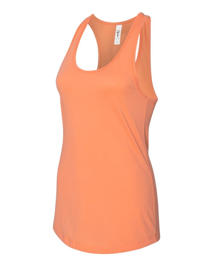 thumbnail image 2 of Next Level Ladies' Ideal Racerback Tank - Light Orange - Soft Combed Cotton Blend - Slim Fit 2 of 14