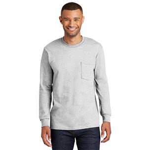 Port & Co. Long-Sleeve Pocket T-Shirt