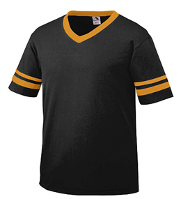 Augusta 2 Stripe V-Neck Jersey