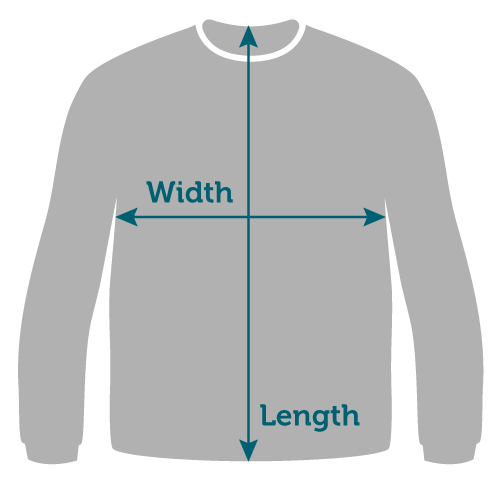 Gildan Heavy Blend 50/50 Crewneck Sweatshirt (18000) Sizing Guide ...