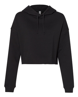 Independent Trading Women's Lightweight Crop Hooded Sweatshirt